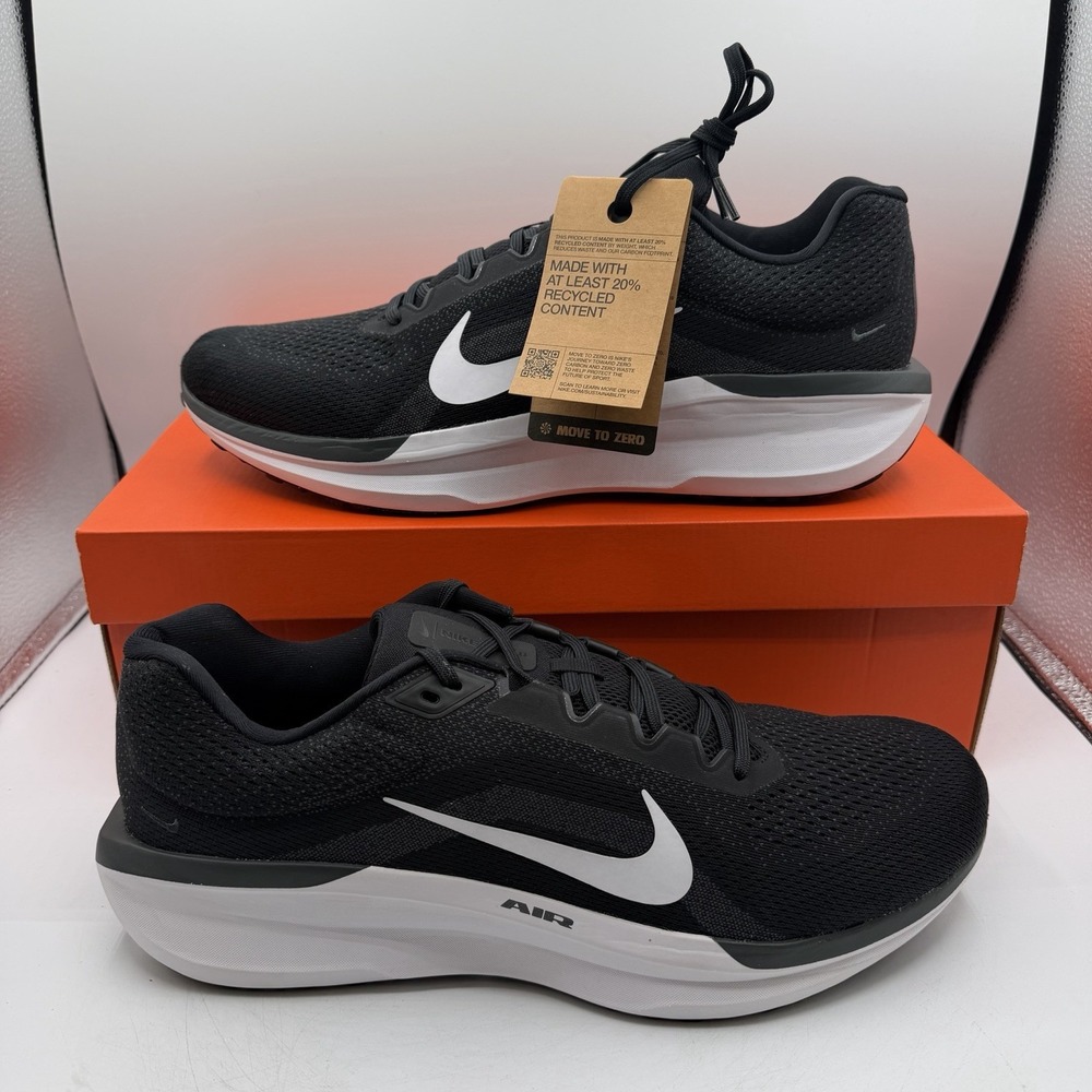 Nike Air Winflo 11‎ Running Shoes Mens Size 14 Black/White Sneakers FJ9509-001